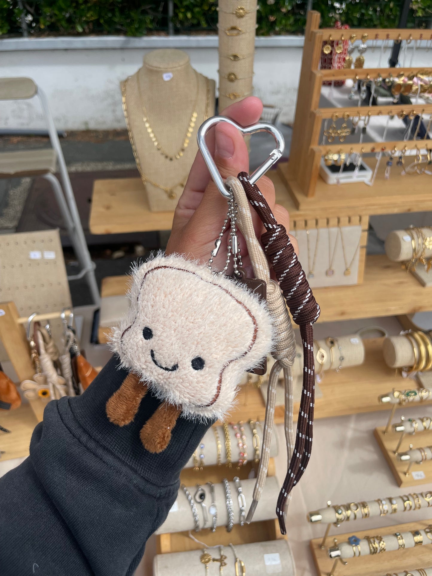 Grigri de sac brioche peluche