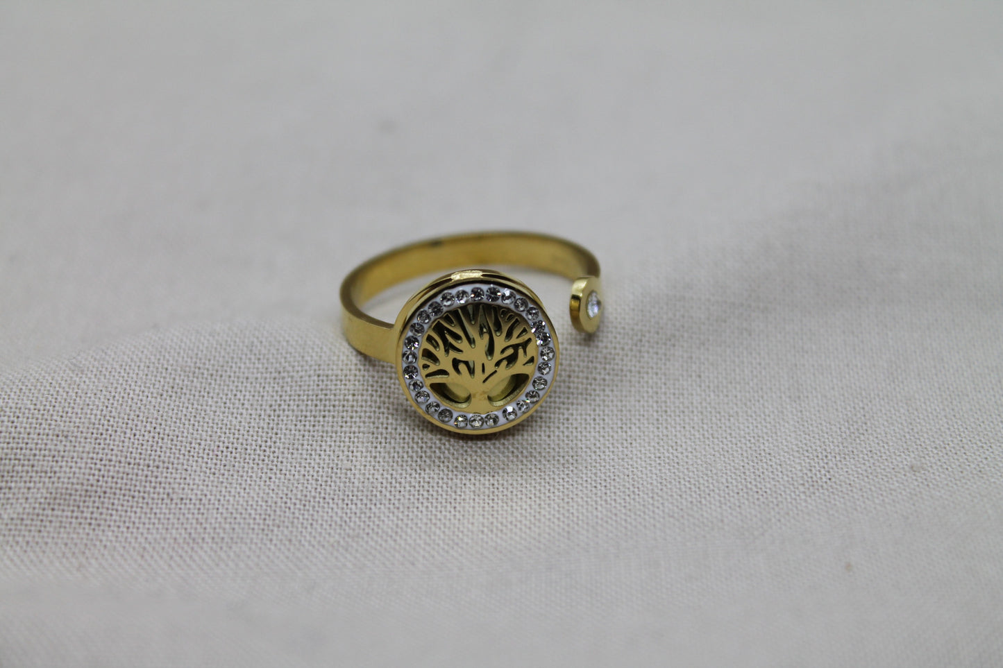 Bague ARBRE DE VIE dorée