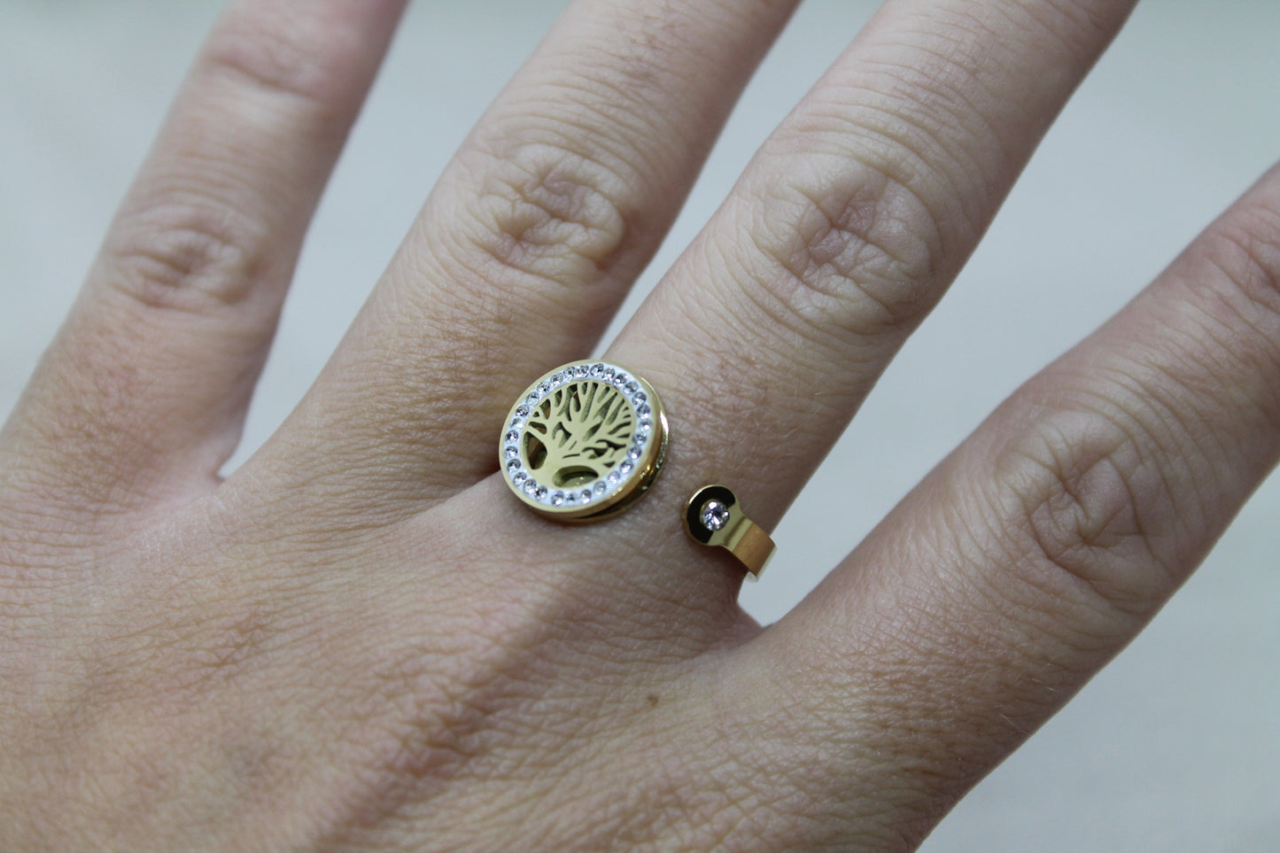 Bague ARBRE DE VIE dorée