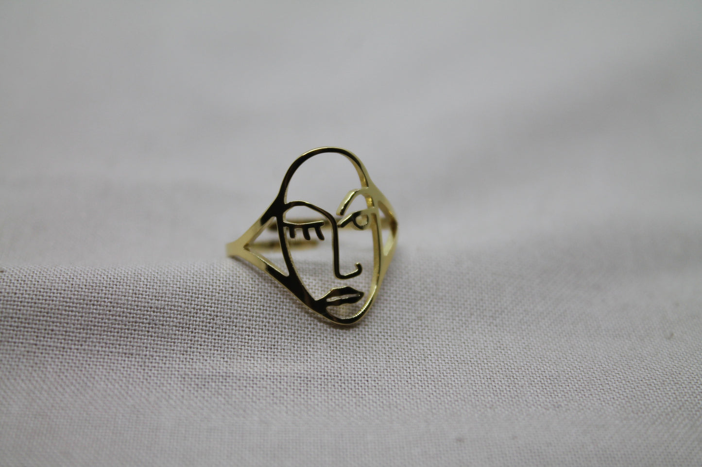 Bague VISAGE dorée
