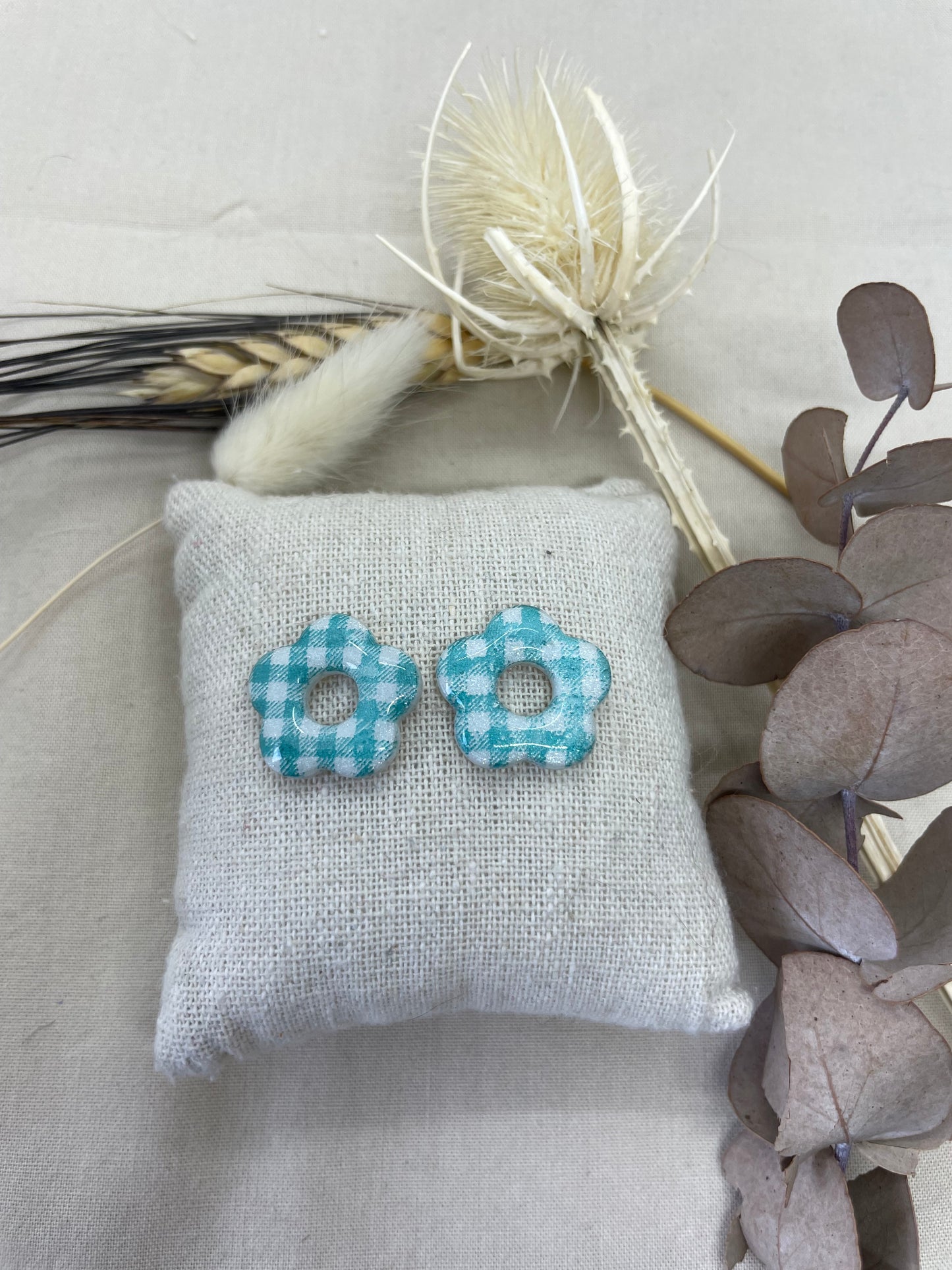 Pampilles Flora Carreaux verts interchangeables