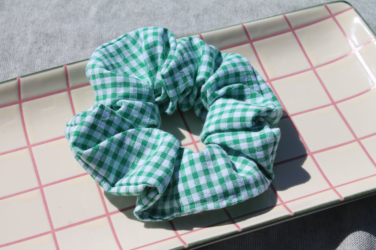 Chouchou Vichy vert