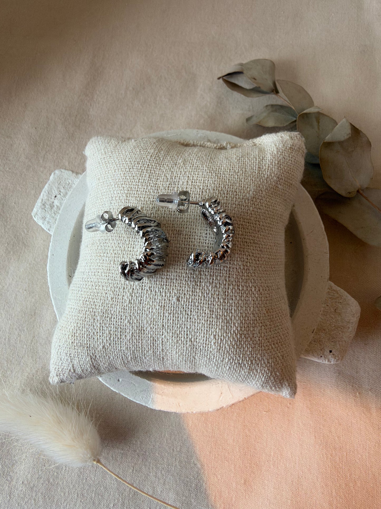 Boucles d’oreilles Alba argent