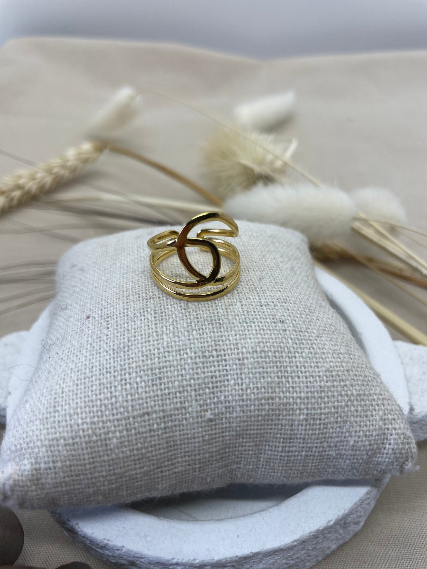 Bague AWENA dorée