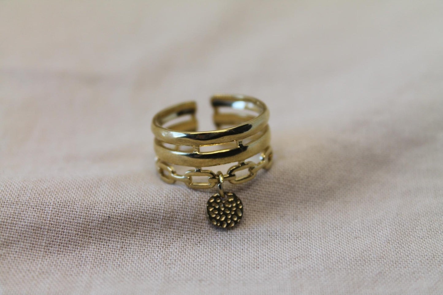 Bague DAHLIA dorée