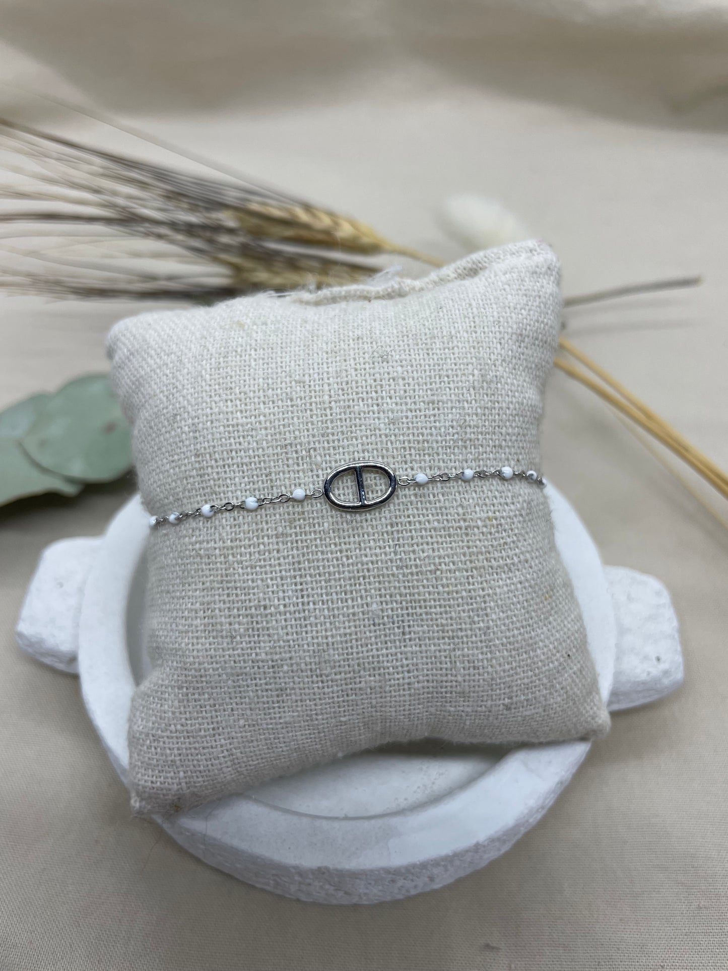 Bracelet Marine Blanc argent