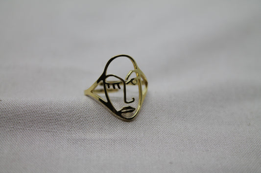 Bague VISAGE dorée