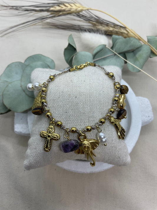 Bracelet Safari doré