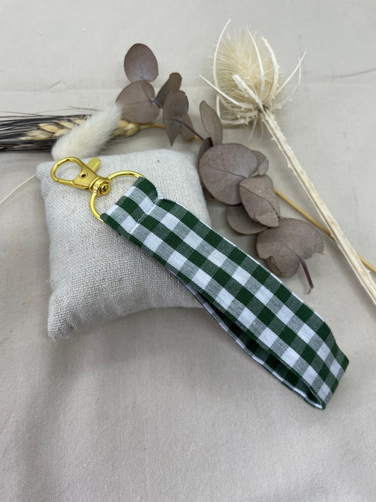 Porte-clés carreaux vert doré