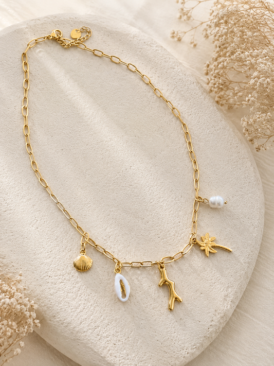 Collier bord de mer doré