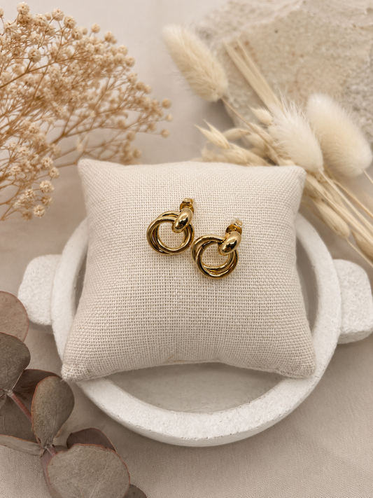 Boucles d’oreilles LOUISE dorées
