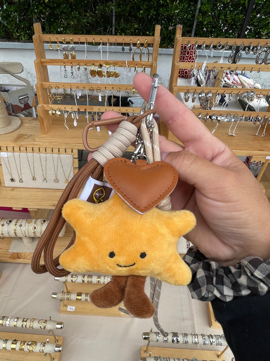 Grigri de sac étoile peluche