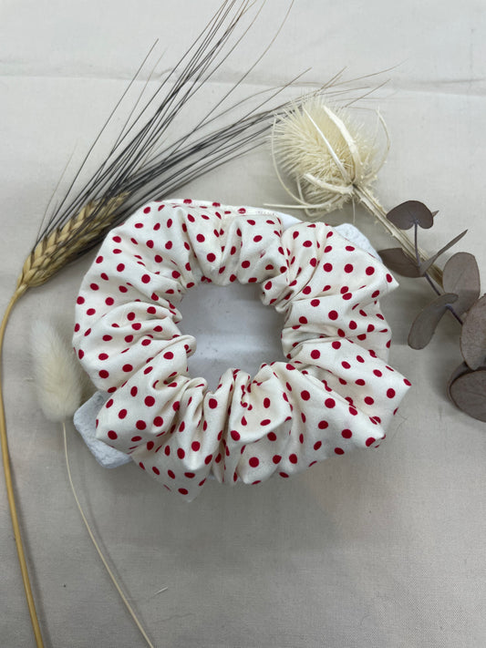 Chouchou pois blanc rouge