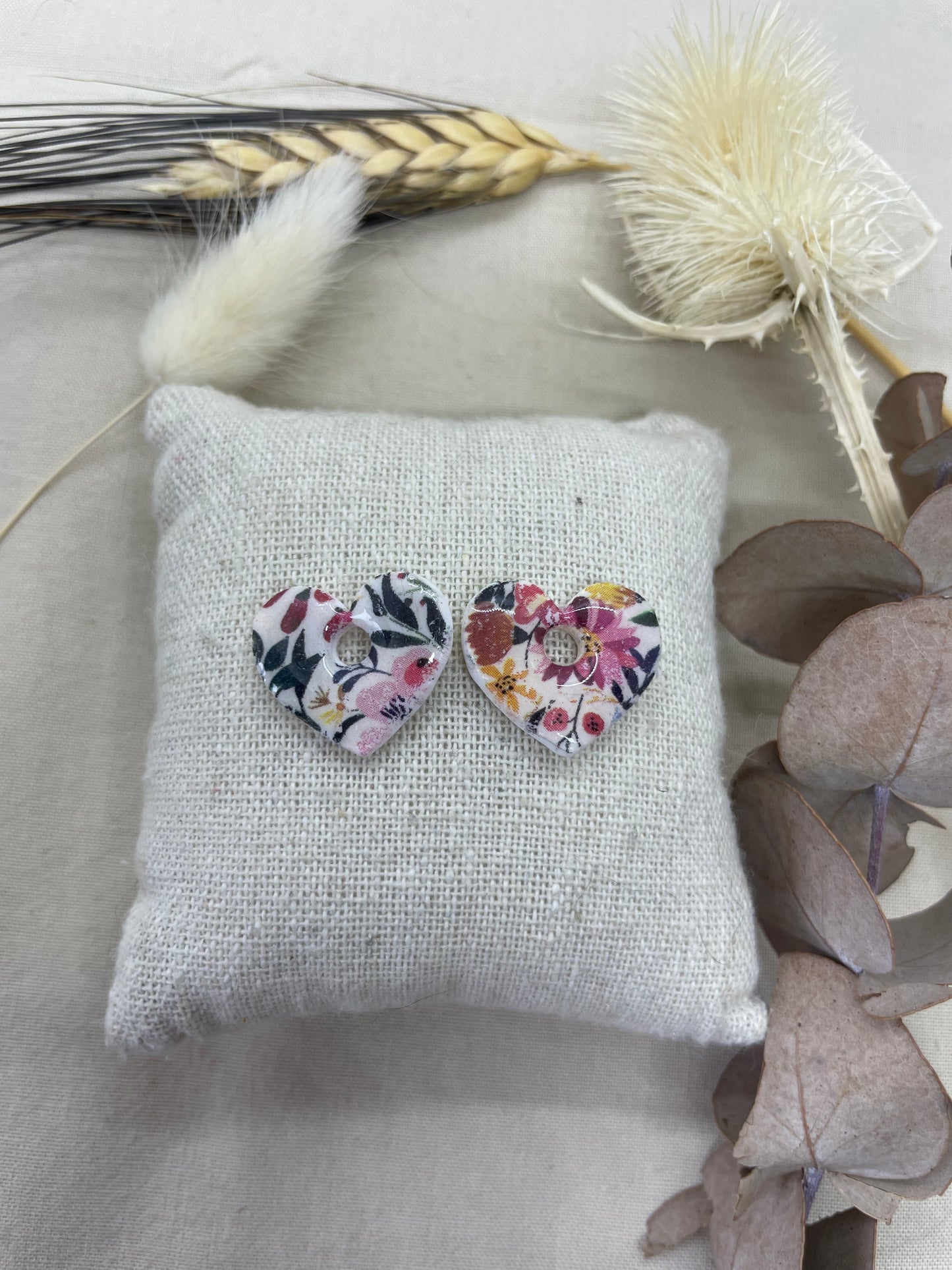 Pampilles cœur Liberty interchangeables