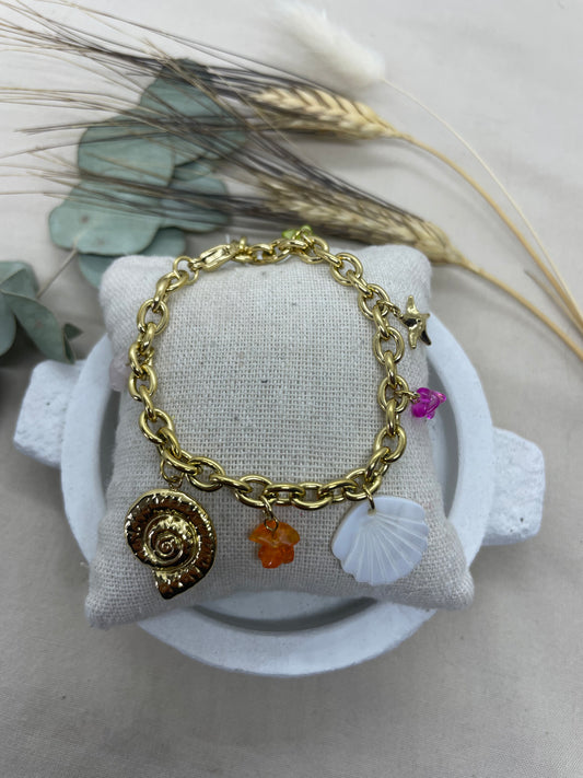 Bracelet Coquillages doré