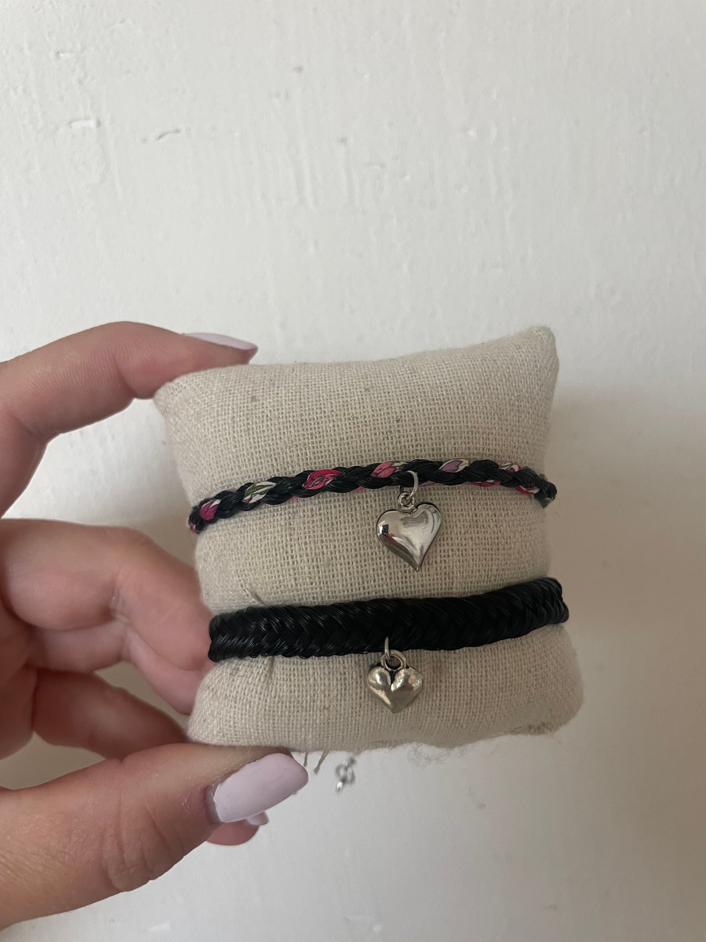 Commande bracelet en crins de cheval personnalisé x2