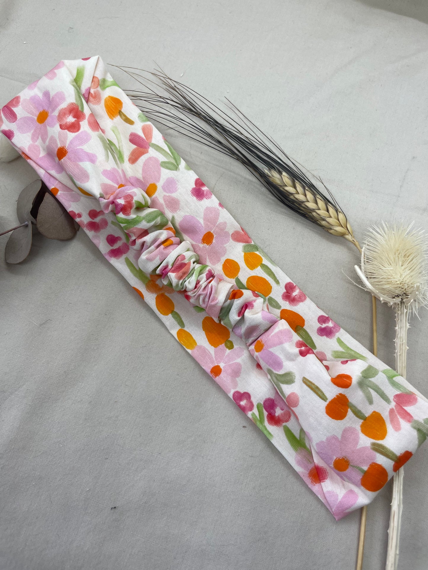 Bandeau Julia fleuri coton