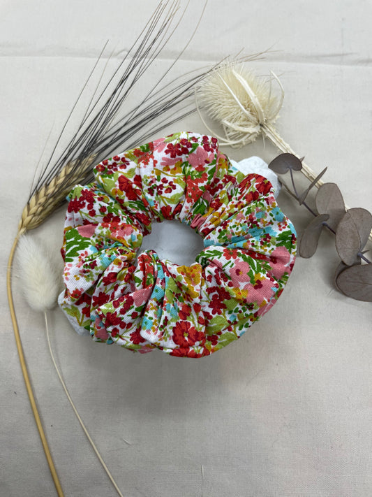 Chouchou Liberty rouge vert