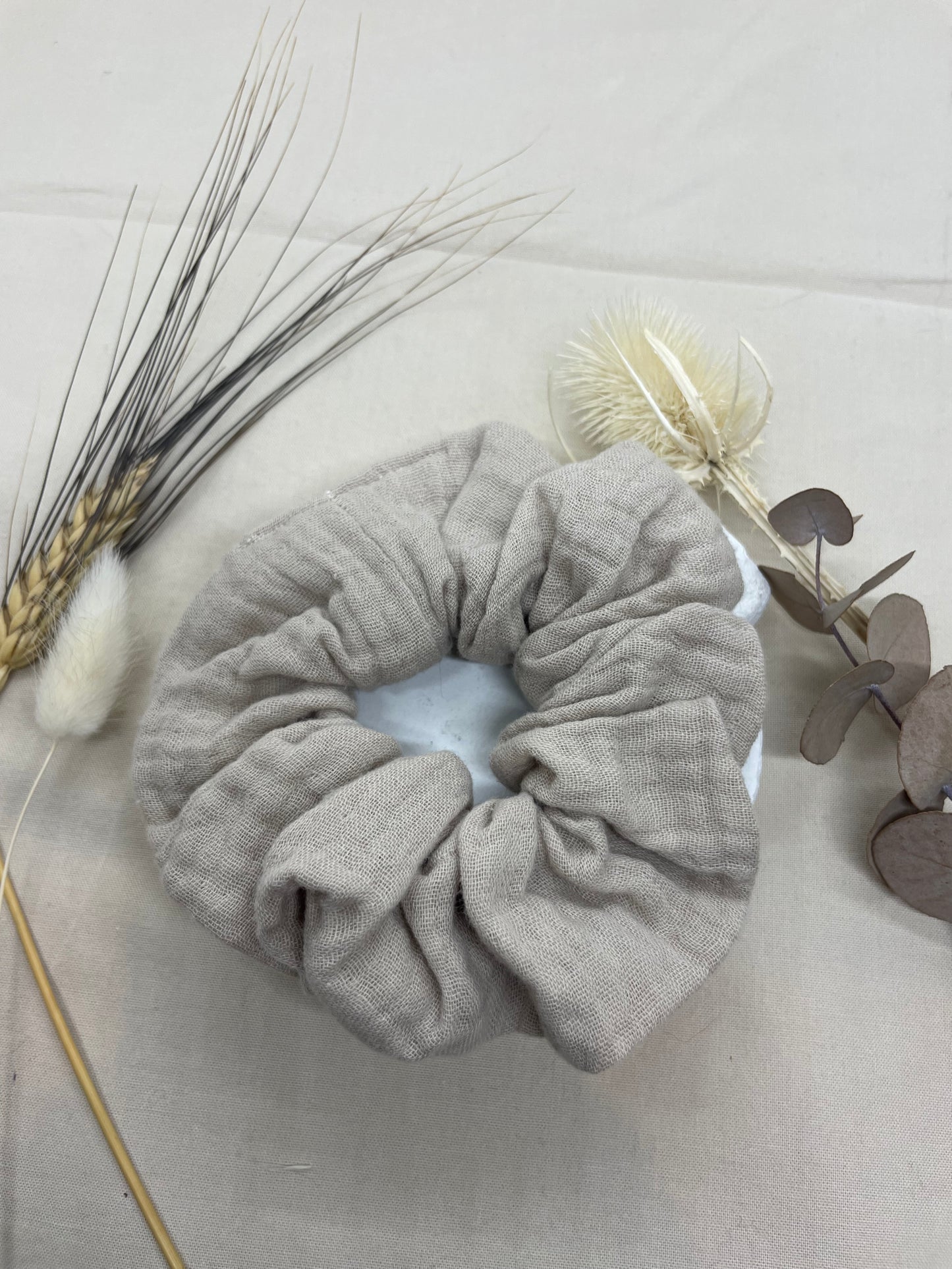 Chouchou Gaze de coton beige