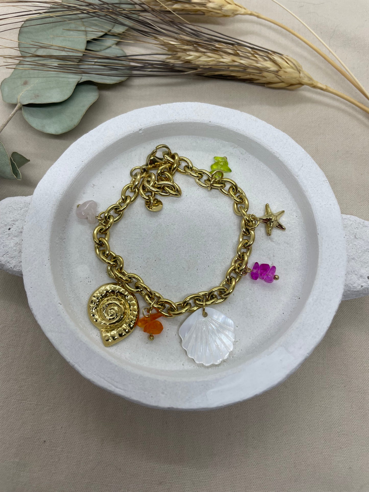 Bracelet Coquillages doré