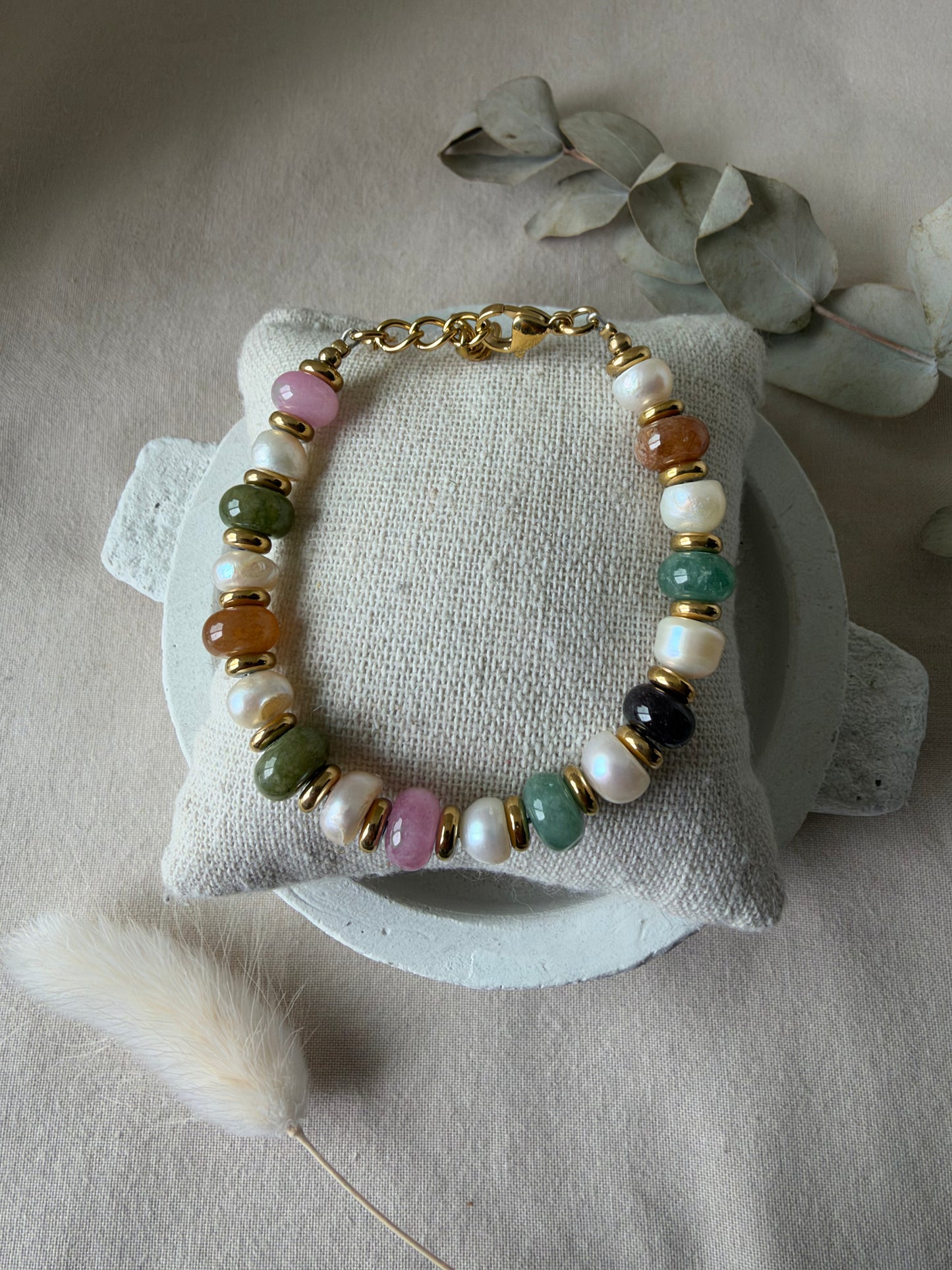 Bracelet Laïs Tourmaline doré