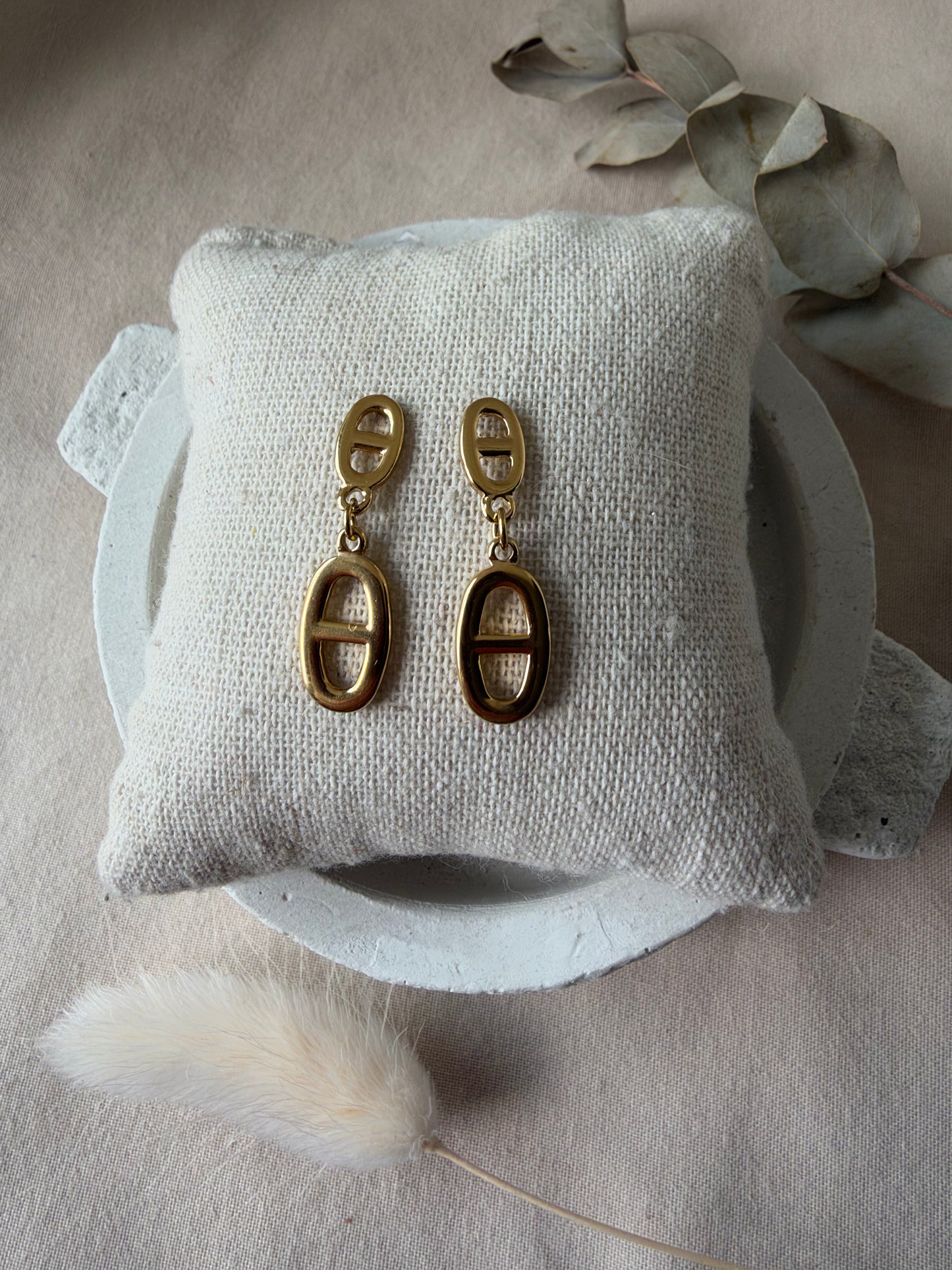 Boucles d’oreilles Marina doré