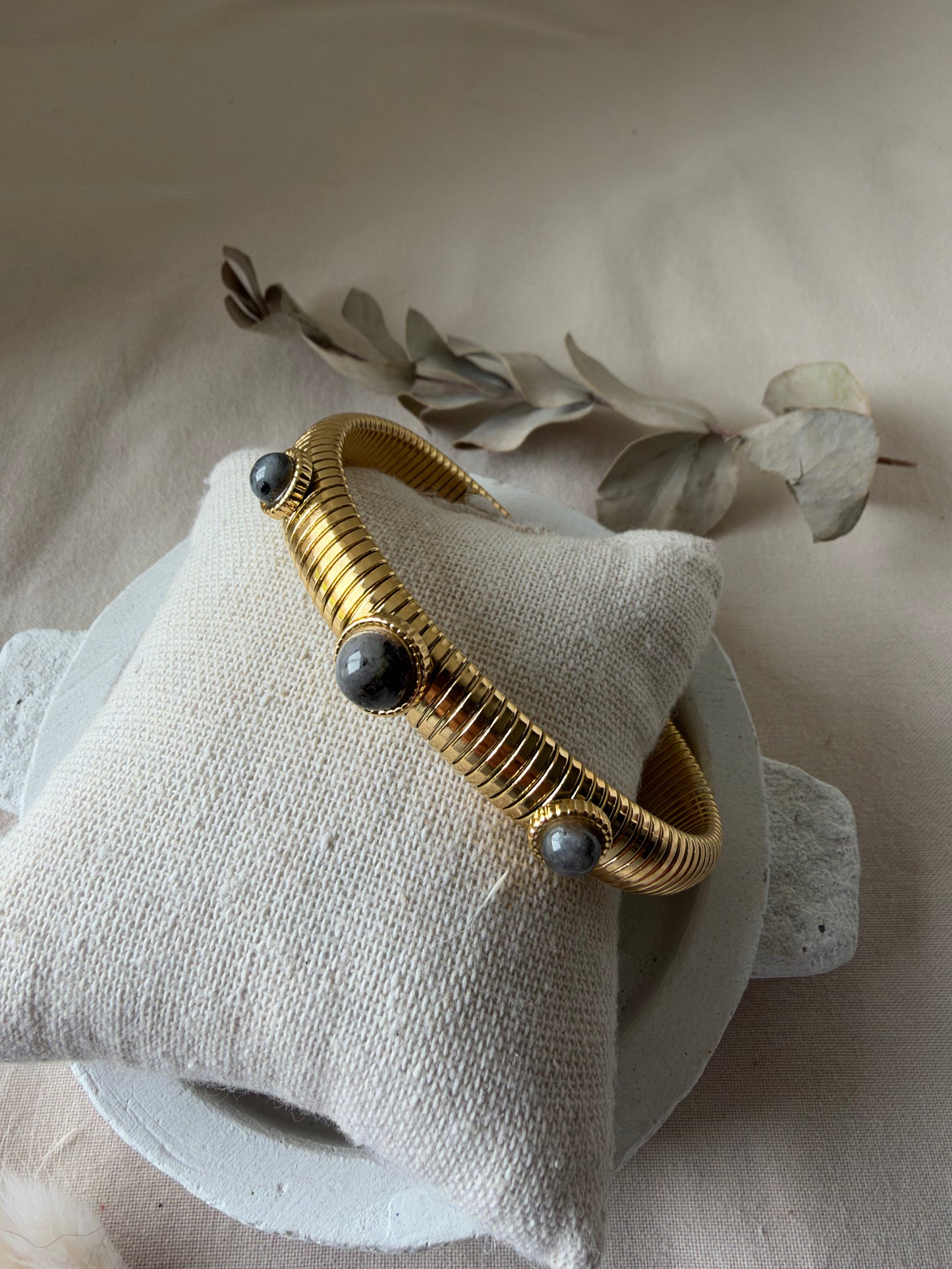Bracelet CLEO gris doré