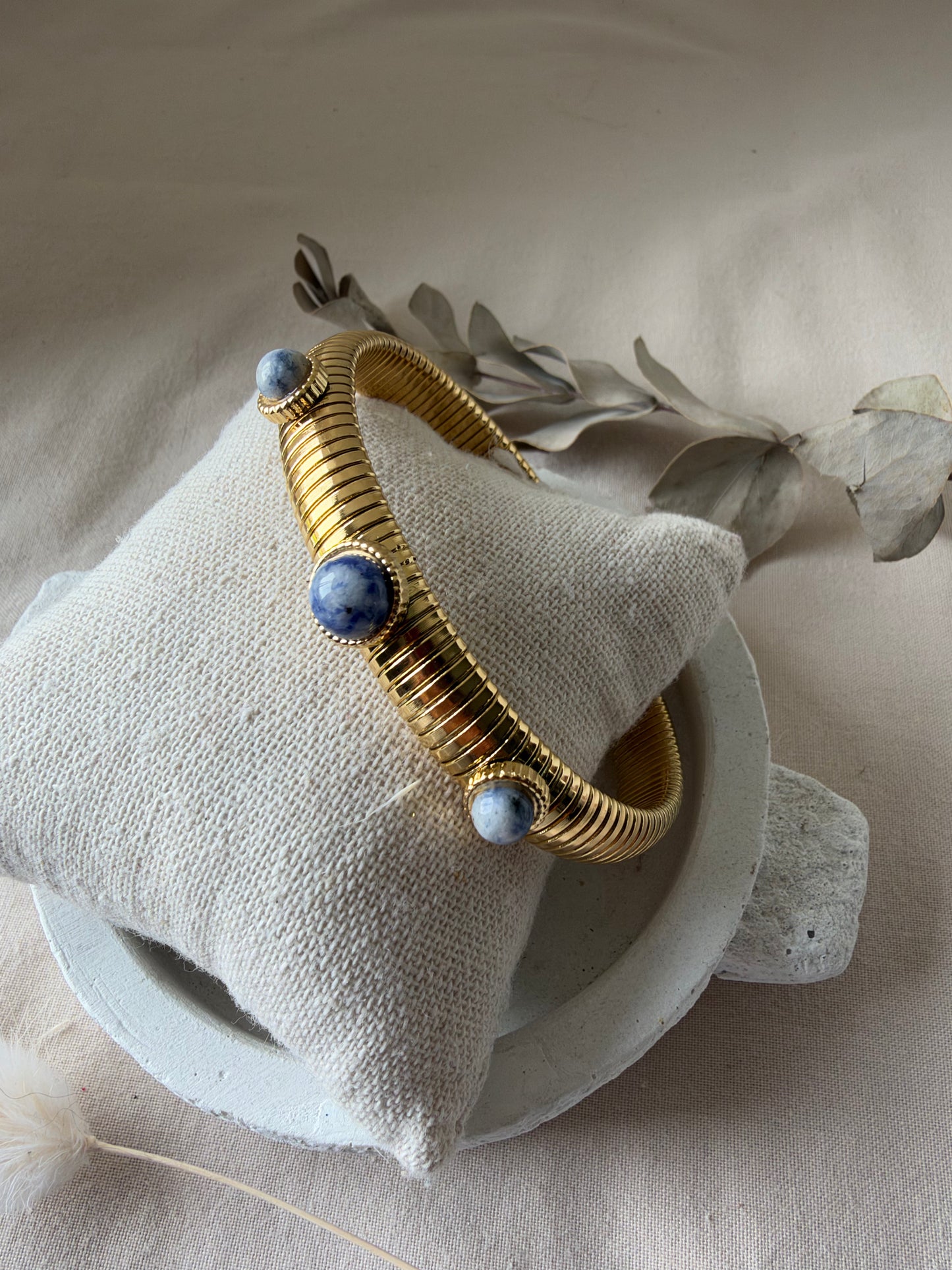 Bracelet CLEO bleu doré