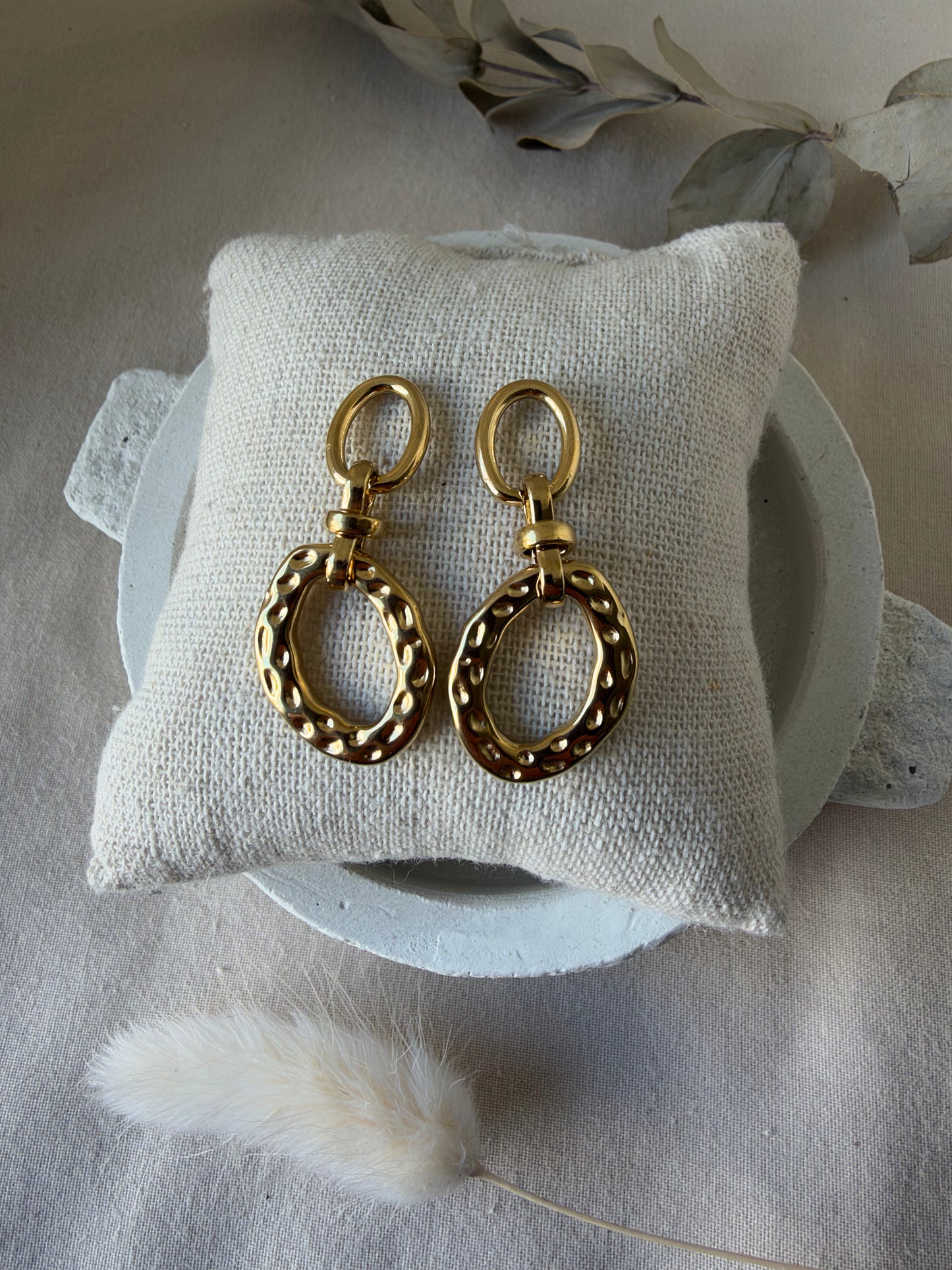 Boucles d’oreilles Irune dorées